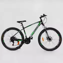 Велосипед Спортивный CORSO «AirStream» 27.5" дюймов 27538 (1) рама алюминиевая 16’’, оборудование Shimano 21 скорость, собран на 75