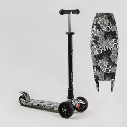 Самокат трехколесный MAXI S - 12208 (1) “Best Scooter”, съемный руль, колеса PU со светом, переднее 130х25 мм, задние сдвоенные 80х45 мм, в коробке Самокат трехколесный MAXI S - 12208 (1) “Best Scooter”, съемный руль, колеса PU со светом, переднее 130х25 мм, задние сдвоенные 80х45 мм, в коробке