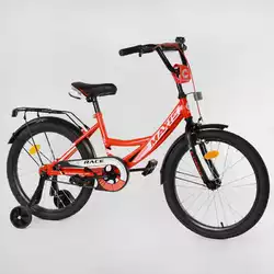 Велосипед 20" дюймов 2-х колёсный "CORSO" MAXIS-20210 (1) ручной тормоз, звоночек, доп. колеса, СОБРАННЫЙ НА 75 в коробке