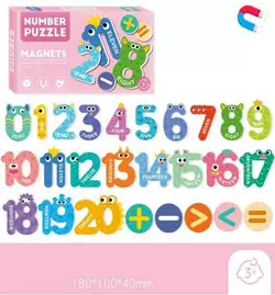Набір магнітів C 73797 (96) "Цифри", назви чисел англійською, в коробці Набір магнітів C 73797 (96) "Цифри", назви чисел англійською, в коробці