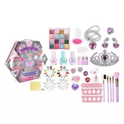 Набір косметики ZR 35 B (24/2) тіні, лаки, накладні нігті, пензлики, глітери, блискітки, румяна, аксесуари, в коробці Набір косметики ZR 35 B (24/2) тіні, лаки, накладні нігті, пензлики, глітери, блискітки, румяна, аксесуари, в коробці