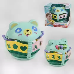 Брязкальце 35806 (24/2) “Ведмедик”, нелягайко, фактурні намистини, на батарейках, мелодії, звуки, дитячий сміх, підсвічування, в коробці Брязкальце 35806 (24/2) “Ведмедик”, нелягайко, фактурні намистини, на батарейках, мелодії, звуки, дитячий сміх, підсвічування, в коробці