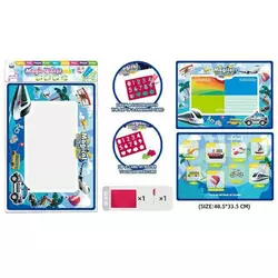 Текстильна водна розмальовка Z 189-5 E (288/2) водний маркер, трафарет, в пакеті Текстильна водна розмальовка Z 189-5 E (288/2) водний маркер, трафарет, в пакеті