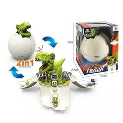 Трек LT 045 (24/2) “Динозавр”, 4 машинки, механічний запуск машинок, звук, світло, в коробці Трек LT 045 (24/2) “Динозавр”, 4 машинки, механічний запуск машинок, звук, світло, в коробці