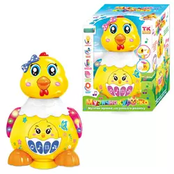 Музична курочка 61849 (24) "TK Group", ОЗВУЧУВАННЯ УКР. МОВОЮ, пісні, казки, мелодії, несе яйця, колесо вільного ходу, підсвічування, в коробці Музична курочка 61849 (24) "TK Group", ОЗВУЧУВАННЯ УКР. МОВОЮ, пісні, казки, мелодії, несе яйця, колесо вільного ходу, підсвічування, в коробці
