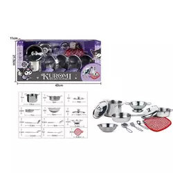 Набір посуду 988 C 48 (36) 12 елементів, металевий, в коробці Набір посуду 988 C 48 (36) 12 елементів, металевий, в коробці