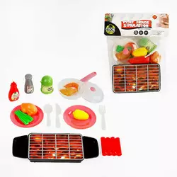 Набір гриль XZ 1016 A (96/2) 15 елементів, пательня, посуд, продукти, у пакеті Набір гриль XZ 1016 A (96/2) 15 елементів, пательня, посуд, продукти, у пакеті