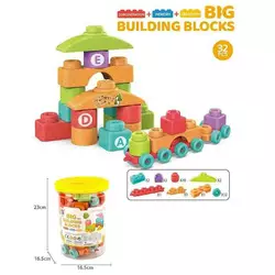 Конструктор JX 6887 (60/2)32 деталі, у відрі Конструктор JX 6887 (60/2)32 деталі, у відрі