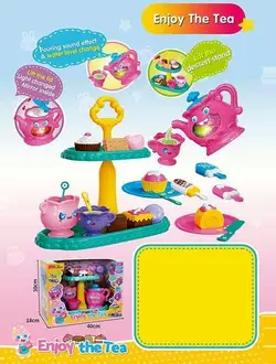 Набір посуду 35639 (8/2) музичний чайник, світло, 2 режими роботи, перемикач мелодій, звук, люстерко, сервірувальне блюдо, посуд, аксесуари, в коробці Набір посуду 35639 (8/2) музичний чайник, світло, 2 режими роботи, перемикач мелодій, звук, люстерко, сервірувальне блюдо, посуд, аксесуари, в коробці