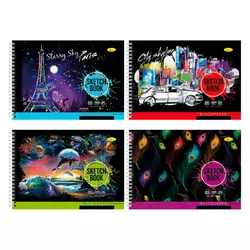 гр Скетч-бук BLACK 24арк А5 СББ-А5-24 (16) "Апельсин" гр Скетч-бук BLACK 24арк А5 СББ-А5-24 (16) "Апельсин"