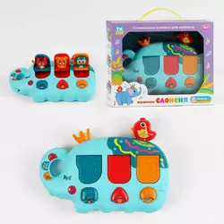 Музичне слоненя TK - 01052 (24) "TK Group", ОЗВУЧУВАННЯ УКРАЇНСЬКОЮ МОВОЮ, пісні, мелодії, казки, віршики, на батарейках, в коробці Музичне слоненя TK - 01052 (24) "TK Group", ОЗВУЧУВАННЯ УКРАЇНСЬКОЮ МОВОЮ, пісні, мелодії, казки, віршики, на батарейках, в коробці