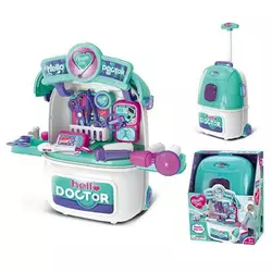 Набір лікаря 008-985 (9) валіза-трансформер на колесах, інструменти, в коробці Набір лікаря 008-985 (9) валіза-трансформер на колесах, інструменти, в коробці