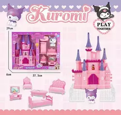 Замок JX 751 KF (48/2) висота 24см, герой, ліжечко, крісло, диван, парканчик, в коробці Замок JX 751 KF (48/2) висота 24см, герой, ліжечко, крісло, диван, парканчик, в коробці