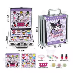 Косметика FT 2077 A (48) тіні, помади, блискітки, лаки, бафи, браслет, у валізі Косметика FT 2077 A (48) тіні, помади, блискітки, лаки, бафи, браслет, у валізі