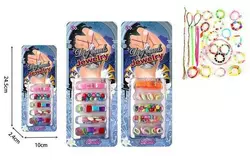 Набір бісеру 22063 (480/2) "Ball", 2 види, намистини, браслет, нитки, на листі Набір бісеру 22063 (480/2) "Ball", 2 види, намистини, браслет, нитки, на листі