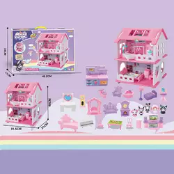 Будиночок з героями YQ 570 (24) розміри будиночка: 31,5х31х40 см, 2 поверхи, меблі, 5 фігурок героїв, в коробці Будиночок з героями YQ 570 (24) розміри будиночка: 31,5х31х40 см, 2 поверхи, меблі, 5 фігурок героїв, в коробці