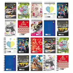 гр Блокнот АП-1710 / АП-1711 (20) А6, 40арк,  лаківка, пружина збоку та пружина зверху "Апельсин" ВИДАЄТЬСЯ МІКС ВИДІВ гр Блокнот АП-1710 / АП-1711 (20) А6, 40арк,  лаківка, пружина збоку та пружина зверху "Апельсин" ВИДАЄТЬСЯ МІКС ВИДІВ