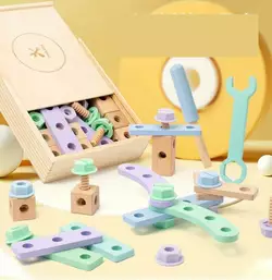 Конструктор дерев’яний C 68292 (36) 24 елементи, викрутка, гайковий ключ, інструкція, в коробці Конструктор дерев’яний C 68292 (36) 24 елементи, викрутка, гайковий ключ, інструкція, в коробці