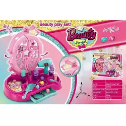 Трюмо KL 4083 (24) на батарейках, 24 предмети, підсвітка, звук, гребінець, флакони, фен, в коробці Трюмо KL 4083 (24) на батарейках, 24 предмети, підсвітка, звук, гребінець, флакони, фен, в коробці