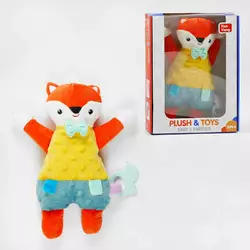 М`яка іграшка N 3002 (36) “Лис”, висота 25 см, шелестючі елементи, прорізувач, в коробці М`яка іграшка N 3002 (36) “Лис”, висота 25 см, шелестючі елементи, прорізувач, в коробці