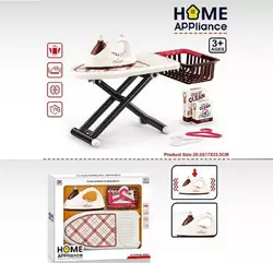 Набір для прасування 6932 A (22/2) праска на батарейках, імітація роботи праски, спрей,  дошка для прасування, кошик, аксесуари, в коробці Набір для прасування 6932 A (22/2) праска на батарейках, імітація роботи праски, спрей,  дошка для прасування, кошик, аксесуари, в коробці
