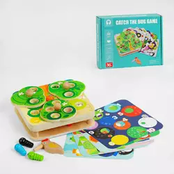 Магнітна гра C 57545 (40)  10 хробачків, пташка, 8 карток для зміни поля, в коробці Магнітна гра C 57545 (40)  10 хробачків, пташка, 8 карток для зміни поля, в коробці