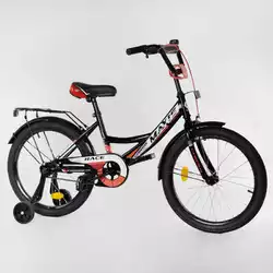 Велосипед 20" дюймов 2-х колёсный "CORSO" MAXIS-20540 (1) ручной тормоз, звоночек, доп. колеса, СОБРАННЫЙ НА 75 в коробке