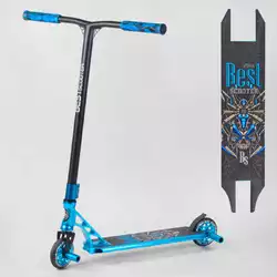 Самокат трюковый 53480 Best Scooter (4) HIC-система, ПЕГИ, алюминиевый диск и дека, АНОДИРОВАННАЯ ПОКРАСКА, колёса PU, d=110мм, ширина руля - 60 см Самокат трюковый 53480 Best Scooter (4) HIC-система, ПЕГИ, алюминиевый диск и дека, АНОДИРОВАННАЯ ПОКРАСКА, колёса PU, d=110мм, ширина руля - 60 см