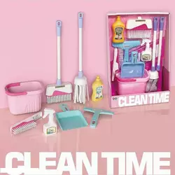 Набір для прибирання 137-6 (24) швабра, щітки, відро, совок, аксесуари для прибирання, в коробці Набір для прибирання 137-6 (24) швабра, щітки, відро, совок, аксесуари для прибирання, в коробці