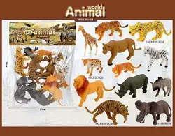 Набір тварин 559-299 A (144/2) 12 тварин, у пакеті Набір тварин 559-299 A (144/2) 12 тварин, у пакеті