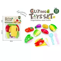 Продукти на липучці 2208 A7 (120/2) дошка, ніж, тарілка, ложка, вилка, в пакеті Продукти на липучці 2208 A7 (120/2) дошка, ніж, тарілка, ложка, вилка, в пакеті