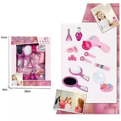 Набір перукаря BE 2301 (24) фен на батарейках, щітка для волосся, заколки, косметика, в коробці Набір перукаря BE 2301 (24) фен на батарейках, щітка для волосся, заколки, косметика, в коробці