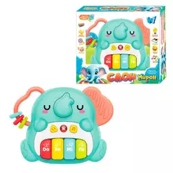 Піаніно "Слон Мирон" 39049 (48) "WToys", ОЗВУЧУВАННЯ УКРАЇНСЬКОЮ МОВОЮ, 8 пісень, 8 скоромовок, 8 казок, цифри, підсвічування, в коробці Піаніно "Слон Мирон" 39049 (48) "WToys", ОЗВУЧУВАННЯ УКРАЇНСЬКОЮ МОВОЮ, 8 пісень, 8 скоромовок, 8 казок, цифри, підсвічування, в коробці