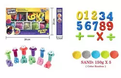 Кінетичний пісок 1903 B/E/G (24/2) 750 г, 5 кольорів, 16 форм, 6 екструдерів, в коробці Кінетичний пісок 1903 B/E/G (24/2) 750 г, 5 кольорів, 16 форм, 6 екструдерів, в коробці