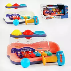 Музичний ксилофон 56489 (36/2) "TK Group", 2 види, стукалка, в коробці Музичний ксилофон 56489 (36/2) "TK Group", 2 види, стукалка, в коробці