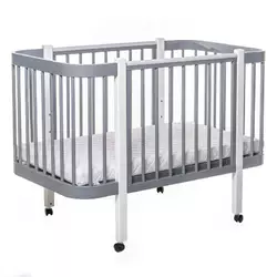 гр Ліжечко БУК "Світанок" колір сіро-білий, без шухляди DS-9014 (1) маятниковий механізм гр Ліжечко БУК "Світанок" колір сіро-білий, без шухляди DS-9014 (1) маятниковий механізм