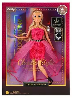 Лялька 616533 (24) висота 30 см, шарнірні суглоби, знімний одяг та взуття, 2 кольє, 2 пари сережок, в коробці Лялька 616533 (24) висота 30 см, шарнірні суглоби, знімний одяг та взуття, 2 кольє, 2 пари сережок, в коробці