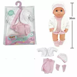 Одяг для пупса YLC 330 A (120) комбінезон, шапочка, шкарпетки, курточка, для ляльок зростом 30-35 см, у пакеті Одяг для пупса YLC 330 A (120) комбінезон, шапочка, шкарпетки, курточка, для ляльок зростом 30-35 см, у пакеті