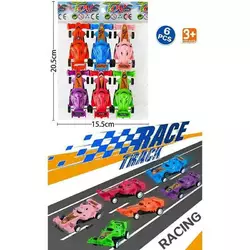 Набір машин 24695 (360/2) 6 штук, інерційний механізм, в пакеті Набір машин 24695 (360/2) 6 штук, інерційний механізм, в пакеті