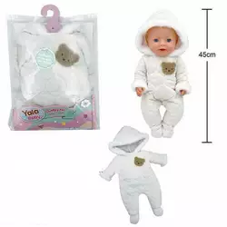 Одяг для пупса BLC 242 N (120) комбінезон, для ляльок зростом 40-45 см, у пакеті Одяг для пупса BLC 242 N (120) комбінезон, для ляльок зростом 40-45 см, у пакеті