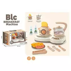 Побутова техніка 9936 A (12) підсвічування, мелодії, булькіт води, чайник, тостер, посуд, муляжі харчових продуктів, у коробці Побутова техніка 9936 A (12) підсвічування, мелодії, булькіт води, чайник, тостер, посуд, муляжі харчових продуктів, у коробці