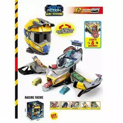 Гараж SK 637 SB (12) шолом-трансформер, світлозвукові ефекти, 2 машинки, в коробці Гараж SK 637 SB (12) шолом-трансформер, світлозвукові ефекти, 2 машинки, в коробці