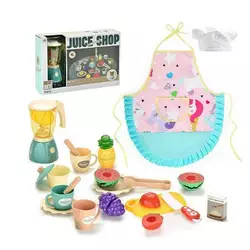 Набір посуду 168-78 (36) 23 елементи, блендер на батарейках, продукти на липучках, посуд, кухонне приладдя, в коробці Набір посуду 168-78 (36) 23 елементи, блендер на батарейках, продукти на липучках, посуд, кухонне приладдя, в коробці