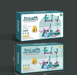 Набір для прибирання 688-8 (18) пилосос на батарейках, швабра, щітка, знак попередження, візок, в коробці Набір для прибирання 688-8 (18) пилосос на батарейках, швабра, щітка, знак попередження, візок, в коробці