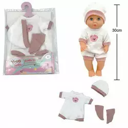 Одяг для пупса YLC 330 B (120) комбінезон, шапочка, шкарпетки, для ляльок зростом 30-35 см, у пакеті Одяг для пупса YLC 330 B (120) комбінезон, шапочка, шкарпетки, для ляльок зростом 30-35 см, у пакеті