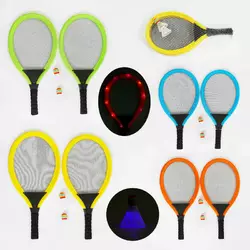 Набір ракеток 1208 B (48) 4 види, 2 воланчики, 55см, в сітці, ВИДАЄТЬСЯ ТІЛЬКИ МІКС ВИДІВ Набір ракеток 1208 B (48) 4 види, 2 воланчики, 55см, в сітці, ВИДАЄТЬСЯ ТІЛЬКИ МІКС ВИДІВ