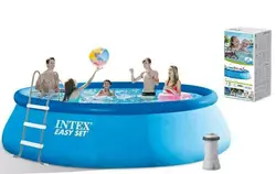 Intex Басейн 26166 NP (1) об`єм:12430л, фільтр+насос, розмір:457х107см (3785л/год, драбина, тент, підстилка) Intex Басейн 26166 NP (1) об`єм:12430л, фільтр+насос, розмір:457х107см (3785л/год, драбина, тент, підстилка)