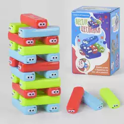 гр Настольная игра "Веселі Цеглинки" UKB-B 0040 (24) "4FUN Game Club" 24 детали, на украинском языке, в коробке гр Настольная игра "Веселі Цеглинки" UKB-B 0040 (24) "4FUN Game Club" 24 детали, на украинском языке, в коробке