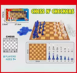 Шахи і шашки 8010 (144) 2в1, картонна дошка, 32 фігури для гри в шахи, 24 шашки, в коробці Шахи і шашки 8010 (144) 2в1, картонна дошка, 32 фігури для гри в шахи, 24 шашки, в коробці