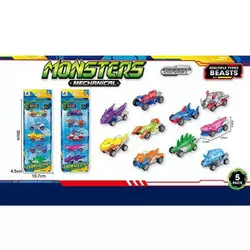 Набір машин DS 2321 (96/2) 2 види, 5 шт, металопластиковий корпус, у коробці Набір машин DS 2321 (96/2) 2 види, 5 шт, металопластиковий корпус, у коробці